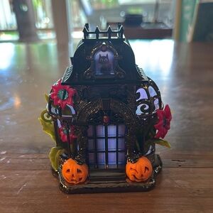 Bath & Body Works Wallflowers Black and Orange Lantern with Pumpkin Accents